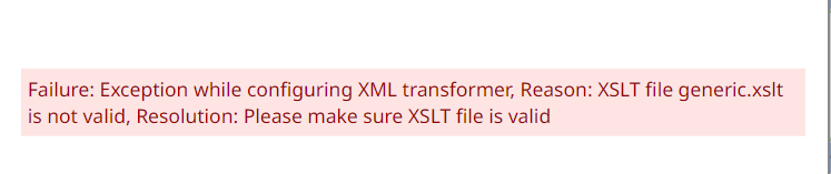 XSLT error